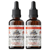 Wormwood Organic Tincture - Natural Intestinal Cleanse and Digestive Cleanse Supplement - Wormwood Herb Extract for Detox - Made in USA - 2 Fl Oz (Wormwood - 2 x 2 Fl Oz)