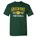 Green Bay Football Men's Vintage Fan T-Shirt (Forest Green T-Shirt, XL)