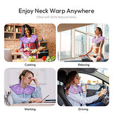 Microwavable Heated Neck Wrap Warmer and Shoulder Heating Pad Microwave, Weighted Microwave Heating Pad for Neck and Shoulders Hot and Cold Compress