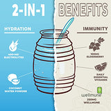 Salud 2-in-1 Hydration and Immunity Electrolytes Powder, Horchata - 15 Servings, Agua Fresca Drink Mix, Elderberry, Dairy & Soy Free, Non-GMO, Gluten Free, Vegan, Low Calorie, Only 1G of Sugar