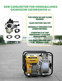 Huayi P27 Predator 420cc Carburetor 16100-ZF6-V01 for Honda and Clone GX390 GX340 11hp Predator 13hp Pressure Washer Snow Blower Mini Bikes…