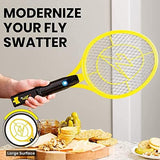 Zap It! Bug Zapper - Rechargeable Mosquito, Fly Killer & Bug Zapper Racket - Electric Fly Swatter Racket - 4,000 Volt - USB Charging, Super-Bright LED Light to Zap in The Dark - Safe to Touch (Medium)