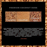 Prococo Compressed Coconut Husk Coco Coir Chips Natural Cocochip Block Great for Reptile Bedding Substrate, Mulch for Landscaping, Garden, Plant Soil Mixes 10 lbs