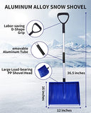 Snow Shovel for Removal for Driveway, for Car Home Garage Garden Kids Large Snow Shovel, 52-Inch Portable Snow Shovel for Garden, Car, Camping