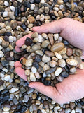 Voulosimi 12 LBS River Rock Stones, Natural Decorative Polished Mixed Pebbles Gravel,Outdoor Decorative Stones for Plant Aquariums, Landscaping, Vase Fillers