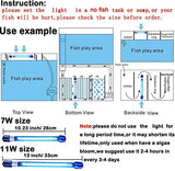 5W 11W 13W Aquarium Algae Bloom Clean Light for Fish Tank Water Clean Green Clear Waterproof Clean Lamp for Pond Fish Tank Sump Swim Pool (5w 6.9inch)