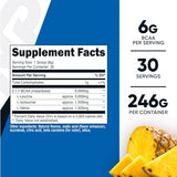 Nutricost BCAA Powder (Pineapple, 30 Servings) - Optimal 2:1:1 Ratio