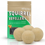 SUAVEC Squirrel Repellent Outdoor, Peppermint Chipmunk Repellent, Squirrel Deterrent for Plants, Squirrel Repellents for Attic, Outdoor Squirrels Repellent for Garden, Chipmunk Repellent Outdoor-4P