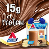 Atkins Chocolate Banana Protein Shake, 15g Protein, Low Glycemic, 4g Net Carb, 2g Sugar, Keto Friendly, 12 Count