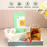 DOZO Eyebright Tea Liver Detox Tea Bag | Chrysanthemum Cassia Seeds Tea Bags (25 Count) 100% Natural Combination Herbal Tea Goji Berry, Red Jujube 草本明目茶 菊花决明子茶