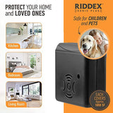 Riddex Sonic Plus Ultrasonic Pest Repeller, Plugs in with extra Outlets Indoor Use - Insect Repellent - Bug Repellents for Home Defense - Protect Against Rodents & Insects, Chemical Free(3 Pack Black)