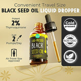 MAJU Black Seed Oil - 3 Times TQ, Cold-Pressed, Travel Size, 100% Turkish Black Cumin Seed Oil, Liquid Pure Blackseed Oil, Glass Bottle, 2 oz