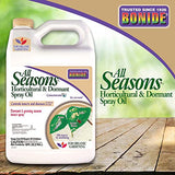 Bonide All Seasons Horticultural & Dormant Spray Oil, 128 oz Concentrate, Disease Prevention and Insect Killer for Organic Gardening