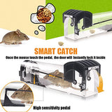 Humane Mouse Traps, Enlarged No Kill Rat Trap, Reusable Catch and Release Mice Traps, Pet and Children Friendly Mouse Trap That Work