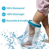 Tideshake - 100% Waterproof Kid Leg Cast Cover for Showering, Reusable Kid Short Leg Cast Protector, Cast Covers for Shower Leg, Cast Bag for Shower, Cast Cover for Showering Foot (18inch)
