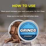 Grinds Coffee Pouches | 6 Cans of Spearmint | 18 Pouches Per Can | 1 Pouch eq. 1/4 Cup of Coffee (Spearmint)