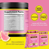 KEY NUTRIENTS Electrolytes Powder No Sugar - Fresh Pink Lemonade Electrolyte Powder - Hydration Powder - No Calories, Gluten Free Keto Electrolytes Powder Packets (20, 40 or 90 Servings)