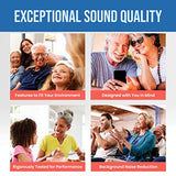 Otofonix Elite OTC Hearing Aid with Background Noise Reduction, Battery Powered, Behind-the-Ear Nearly-Invisible, for Seniors & Adults with Mild to Moderate Hearing Loss, Right Ear, Beige