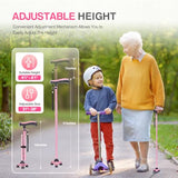 FANECO Walking Cane for Women/Men, Free Standing Folding Cane for Seniors, Pivoting Quad Base for Balance and Stability, Lightweight Adjustable Walking Stick for Elderly