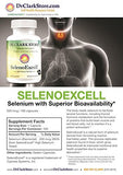 Dr. Clark SelenoExcell Selenium Supplement, 200mcg, 100 Gelatin Capsules