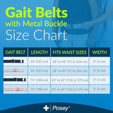 TIDI Posey Gait Belt, Navy, 54” – Walking Belt & Patient Gait Belt – Qty. 1 – Medical Supplies for Nurses, Physical Therapy & Home Care (6528)