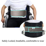 OOCOME Wheelchair Seat Belt Adjustable Safety Harness Chair Positioning Restraint Belt Anti-Slip Cushion Belt for Elderly and Patient(Gray)