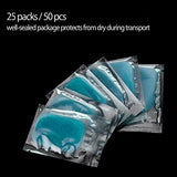 LEKEONE 50 Pcs/25 Packs Pads Abs Trainer Replacement Gel Sheet for Abdominal Muscle Trainer, Accessory for Ab Workout Toning Belt.