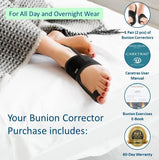 Caretras Bunion Corrector, Orthopedic Bunion Splint, Big Toe Separator Pain Relief, Non-Surgical Hallux Valgus Correction, Hammer Toe Straightener, Day Night Support (Simple Elegant (2 Count))