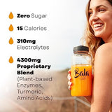 BALA Hydration Turmeric Drink Mix Packet | Sugar Free Electrolyte Powder, Muscle Recovery, Immune Support, Joint Relief | Plant-Based Enzymes, Bromelain -Variety (30 Pack)