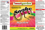 I Must Garden Snake Repellent: Powerful All-Natural Protection – 5 lb. Granular Shaker Jar