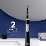 Oral-B Pro 1000 CrossAction Electric Toothbrush, Black and White, 2 Count