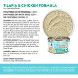 Weruva Wx Phos Focused, Tilapia & Chicken Formula in a Hydrating purée, 3oz Can (Pack of 12)