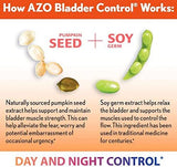 AZO Bladder Control with Go-Less Daily Supplement | Helps Reduce Occasional Urgency, leakage due to laughing, sneezing and exercise††† | 72 Capsules