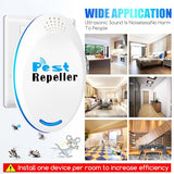 4pack Ultrasonic Pest Repellent Control pest Repeller Plug in Bug Repellent Indoor mice Spider Repellent for House Indoor Mouse Repellent Indoor Repel Flea,Rats,Roaches,Cockroaches,Fruit Fly,Rodent