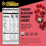 Honey Stinger Organic Cherry Blossom Energy Chew | Gluten Free & Caffeine Free | For Exercise, Running and Performance | Sports Nutrition for Home & Gym, Pre and Mid Workout | 12 Pack, 21.6 Ounce