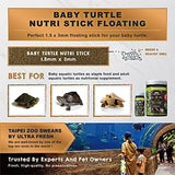 Ultra Fresh Floating Baby Turtle Food, All Natural Ingredients, Wild Sword Prawn, Calcium Vitamin D Enriched for Picky Aquatic Baby & Juvenile Turtles, Baby Turtle Nutri Stick 15 oz