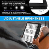 5X Magnifying Glass with Light, Dimmable LED 9.5” x 6.9” Full Page Magnifier, Rechargeable Magnifying Glass for Reading - Ideal Magnifier for Reading and Close Work - Black