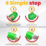 Utopia Home Humane Mouse Traps Indoor for Home (Pack of 4) - Green Reusable Mice Traps for House Indoor - Pet Safe Mouse Trap Easy to Set, Quick, Effective, & Safe Rodent Trap