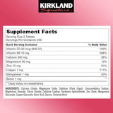 Kirkland Calcium Citrate Magnesium and Zinc, 500 Tablets