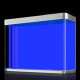 ELEBOX Aquarium Background Blue Black Fish Tank Background Picture 2 Sides Fish Backdrop for Aquarium Wallpaper 20" x 48"