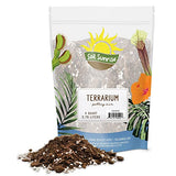 Terrarium Potting Soil Mix (8 Quarts), w/Blended Filtering Charcoal Custom Made for Terrariums