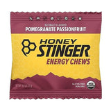 Honey Stinger Organic Pomegranate Passionfruit Energy Chew | Gluten Free & Caffeine Free | For Exercise, Running and Performance | Sports Nutrition for Home & Gym, Pre and Mid Workout | 12 Pack