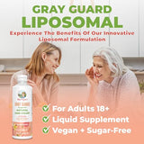 MaryRuth's Gray Guard Liposomal | Supports Natural Hair Color | With Copper & Pantothenic Acid, Holy Basil & Traditional Herbs | Vitamin E & Vitamin B for Overall Health | Ages 18+ | 15.22 Fl oz