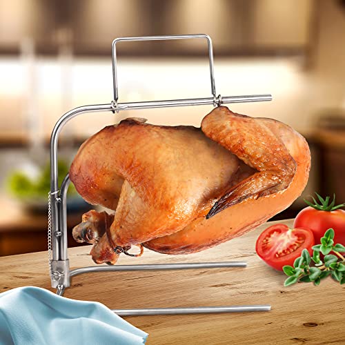 Camerons Turkey Roaster - Original Upside Down Turkey Dunrite Stainless Steel Cooker - Keeps Juices Inside Meat, Not Outside the Pan - Great for Cooking Roast for Christmas Turkey Dinner - XMas Gift