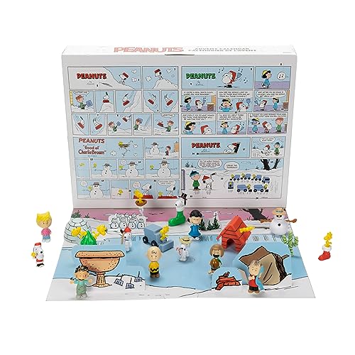 Peanuts Advent Calendar 2023 for Kids – Enjoy 24 Days of Countdown Surprises! Delightful 2-Inch Scale Figures & Accessories