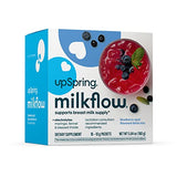 Upspring Milkflow Electrolyte Breastfeeding Supplement Drink Mix Fenugreek-Free, Moringa | Blueberry Acai Flavor | Lactation Supplement to Support Breast Milk Supply & Restore Electrolytes* | 16 Mixes
