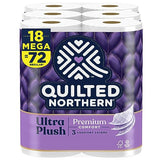 Quilted Northern Ultra Plush Toilet Paper, 18 Mega Rolls = 72 Regular Rolls