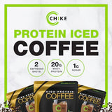 Chike Chocolate Caramel High Protein Iced Coffee, 20 G Protein, 2 Shots Espresso, 1 G Sugar, Keto Friendly and Gluten Free, 14 Servings (14.8 Ounce)