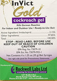 InVict Gold German Roach Control Bait Gel 1 Box of 4 Tubes (35 Grams per Tube) w/ 1 Plunger by Rockwell