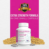 COMFY HEALTH Breastfeeding Fenugreek Capsules With Fennel For Lactation, 2300mg Per Capsule, 120 Count, Fenugreek Pills Non-GMO, Gluten Free Fenugreek Seeds Extract Supplements, Fenogreco Capsulas